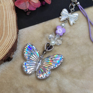Phone charms|shinny Butterfly, Lavender