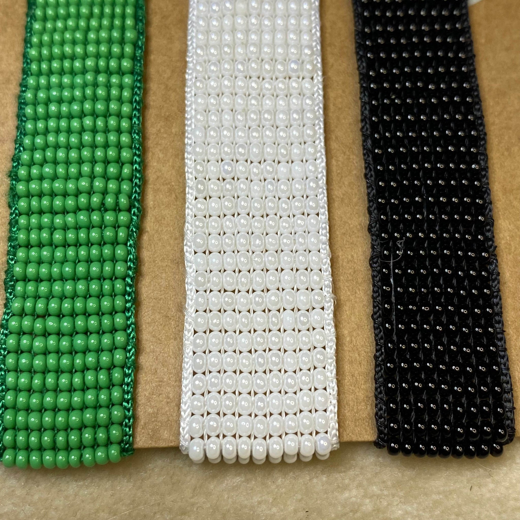 Loom Bracelet | Handmade Black green and White