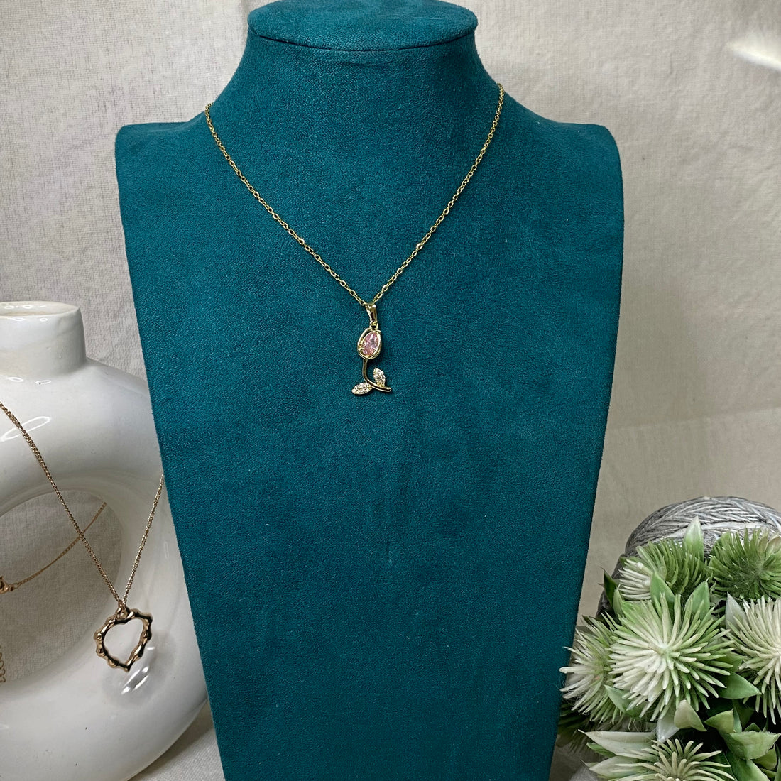 Rose Golden Necklace Anti-Tarnish