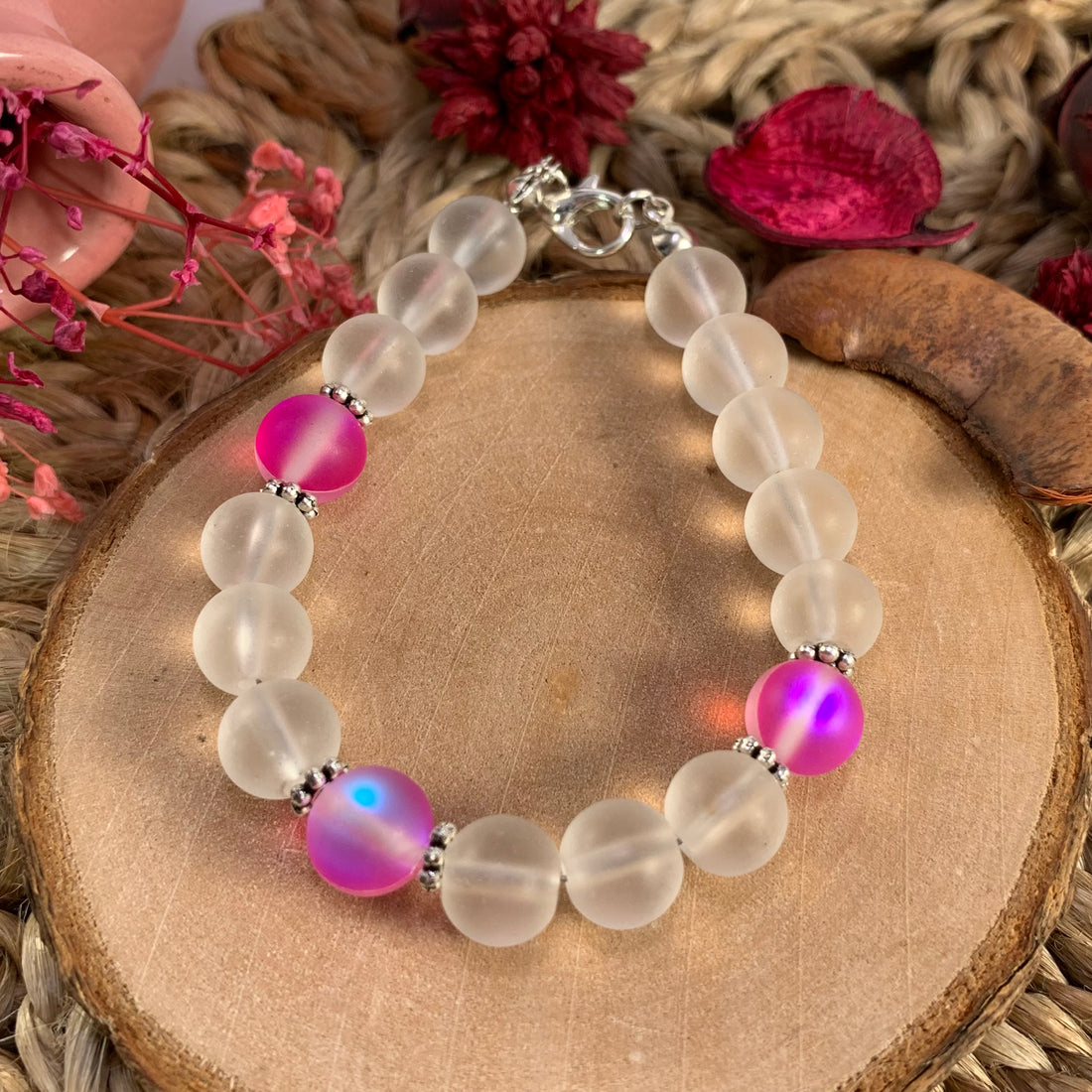 Aura beads bracelet
