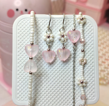 Blossom Essence: Simple, Chic, and Beautifully Beaded set of 4