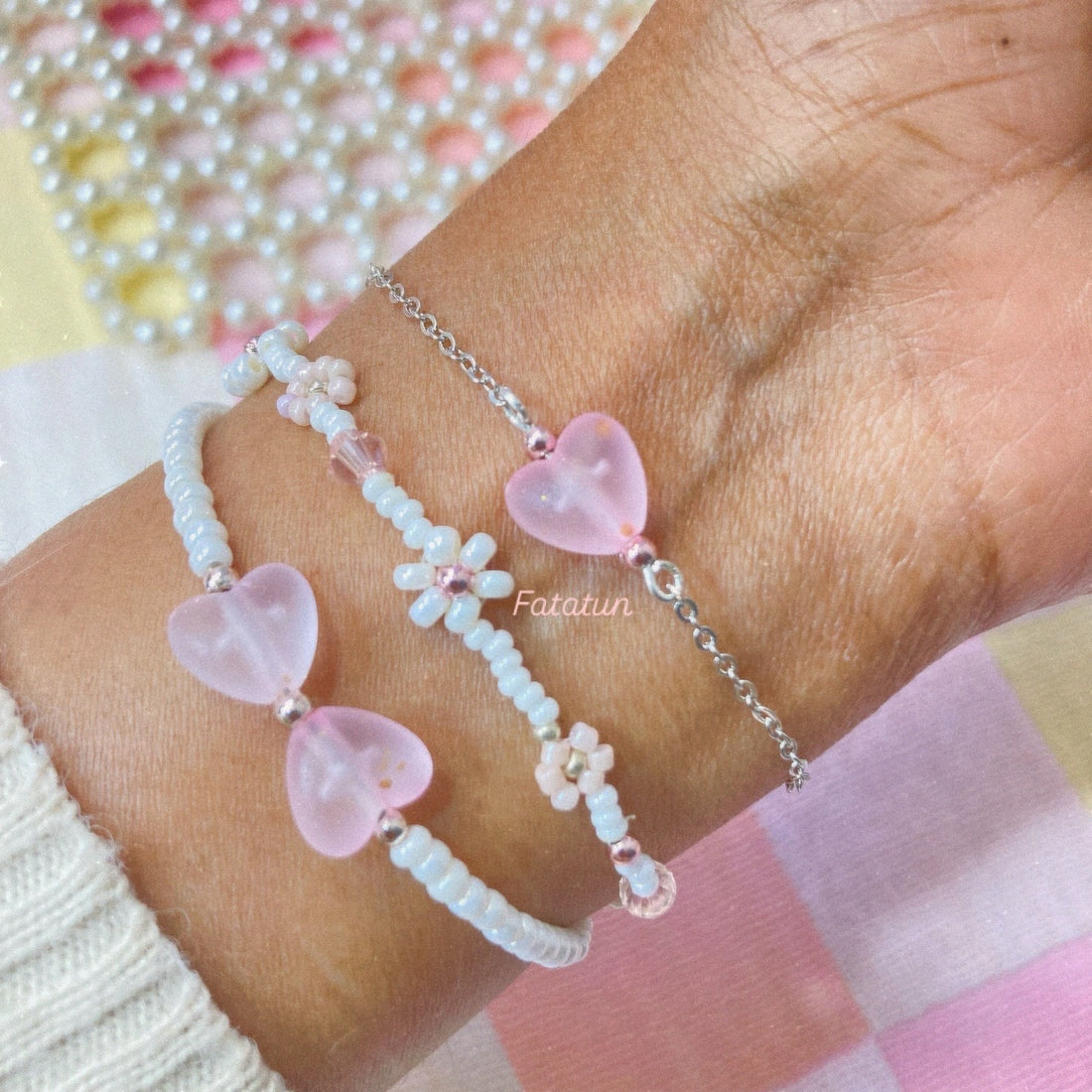 Blossom Essence: Simple, Chic, and Beautifully Beaded set of 4